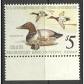 RW42 $5 Canvasback Ducks and Decoy Very Fine MN...