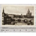 vintage postcard Metz, La Moyen Pont