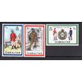 1972 Gibraltar Sg297 - Sg299 ROYAL ENGINEERS SE...