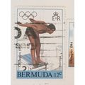 Bermuda QEII 1984 Los Angeles Olympics 12c Swim...