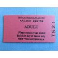 Buckinghamshire Railway Centre Adult Ticket