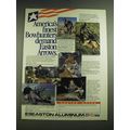1987 Easton Aluminum Arrows Ad - America's finest Bowhunters demand Easton