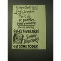 1948 Sell's Liver Pate Ad - In New York London Paris at parties everywhere