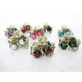 small mini metal heart shaped jeweled antique s...