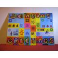 SEASONS GREETINGS unused postcard by Robert Ste...