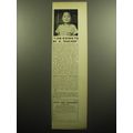 1958 Save the Children Federation Ad - I am going to be a teacher