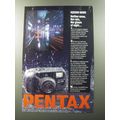 1992 Pentax IQZoom 90WR Camera Ad - Neither snow, nor rain, nor gloom of night
