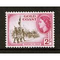 Gold Coast QEII 1952-54 2/- 2s Brown-Olive Carm...