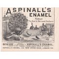 1893 ASPINALLS ENAMEL MAGAZINE ADVERT
