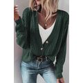 Canton Open Knit Drop Shoulder Sweater Cardigan