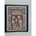 Sierra Leone KGV 1933 Slavery Wilberforce 4d Br...