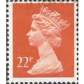 GB, Queen Elizabeth Machin, red 1990, 22p, #2