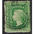 New South Wales 1860 3d Dull Green SG157 GU