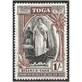 Tonga 1944 SG87 1/- Black & Brown Mounted Mint ...