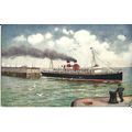 Midland Railway SS MANXMAN Tuck Oilette Postcar...