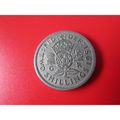 1951 GEORGE VI TWO SHILLINGS FREE POST COIN 2. AJ