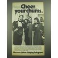 1981 Western Union Singing Telegrams Ad - Cheer Your Chums