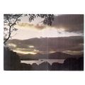 SUNSET OVER LOCH LOMOND used postcard 1982 post...