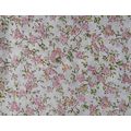 Pink floral cotton fabric 54cms x 45cms