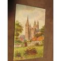 1909 fr Postcard -pretty Peterborough Cathedral...