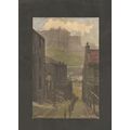Postcard Scotland Edinburgh Castle from the Vennel