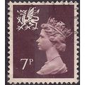 GB QEII 1978 Wales 7p Purple Brown Used SG W23 ...