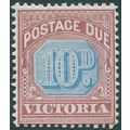 Victoria 1890 10d dull blue & brown-lake Postag...