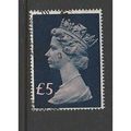 GREAT BRITAIN 1977 SG 1028 £5 SALMON AND CHALKY...