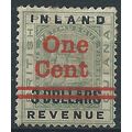 British Guiana 1890 SG209 1c on $3 Green Mounte...