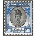 Kedah 1950 SG87 50c Black & Blue Mounted Mint ....