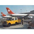 Switzerland 1988 Airport PTT Greetings card VGC