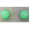 Light Green Opal Glass Crystal 6mm Stud Earrings