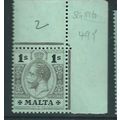 malta stamps george v watermark m crown ca sg81...