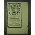 1900 Purina Mills Ralston Breakfast Food Ad - I...