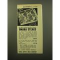 1960 Table Supply Meat Company Omaha Steaks Advertisement - Say Merry Christmas