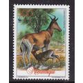 Mozambique 1991 Hartebeest Mother Feeding Young...