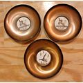 Vintage Brass Serving Bowl Tableware Brushed Go...