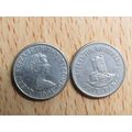 Jersey 1991 Elizabeth ll 5p Coin
