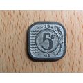 Netherlands 1941 5 Cents Coin High Grade