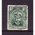 SOUTHERN RHODESIA 1924 SG 1 1/2d BLUE GREEN FIN...