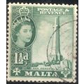 Malta 1956 - SG269 - 1½d green - War Memorial -...