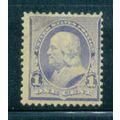 219 1c Benjamin Franklin Barely Clears MDG M01866
