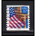 Used 2915Av 32c U.S. Flag Over Porch Fine CNS 2...