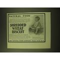 1902 Natural Food Shredded Wheat Biscuit Ad - N...