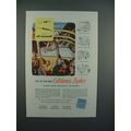 1951 California Zephyr Train Ad - Look All Around