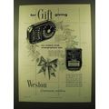 1955 Weston Master II and DR Exposure Meters Ad