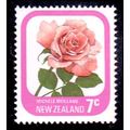 New Zealand 1975 Rose 7c Mint Never Hinged Stamp