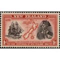New Zealand KGVI 1940 Centenary 1d Chocolate Sc...