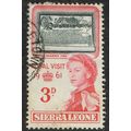 Sierra Leone 1961 Royal Visit 3d Black and Rose...