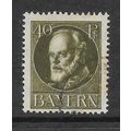 BAVARIA 1914 KING LUDWIG III 40pf OLIVE SG E185...
